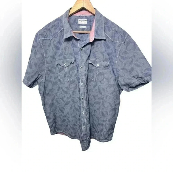 TOMMY BAHAMA JEANS ISLAND MODERN FIT SHORT SLEEVE BUTTON UP MEN'S SHIRT, XXL - Picture 1 of 10